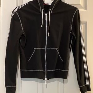 Max & Co. Leisure Outfit. Jacket and Pants. Black w/ Silver and white details.